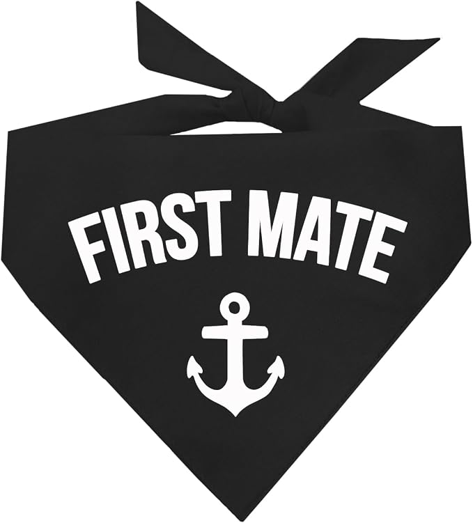 First Mate Dog Bandana (Black, OS 264)