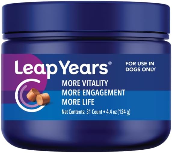 Soft Chew, Dog Supplement for Brain, Heart, Muscle Health, Small/Medium Dog | 31 Chews, Supports Longevity, Veterinarian-Formulated with NAD+ & Senolytic, Patent-Pending Formula, Small/Medium Breed
