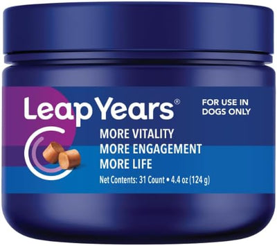 Soft Chew, Dog Supplement for Brain, Heart, Muscle Health, Small/Medium Dog | 31 Chews, Supports Longevity, Veterinarian-Formulated with NAD+ & Senolytic, Patent-Pending Formula, Small/Medium Breed