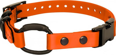 eCollar Replacement Strap Bungee Style - Waterproof Collar Compatible with Garmin, Dogtra, SportDOG, Educator (Orange 3/4")