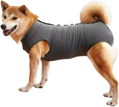 Dog Recovery Suit for Surgery – Soft Cotton Anti-Lick Onesie for Pets, E-Collar Alt for Abdominal Healing, Full Body Protective Shirt - Please Check Size Chart Carefully Before Buying (Large)