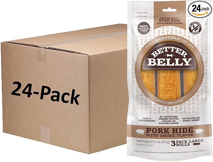 Better Belly Highly Digestible Rawhide Large Roll ChewS