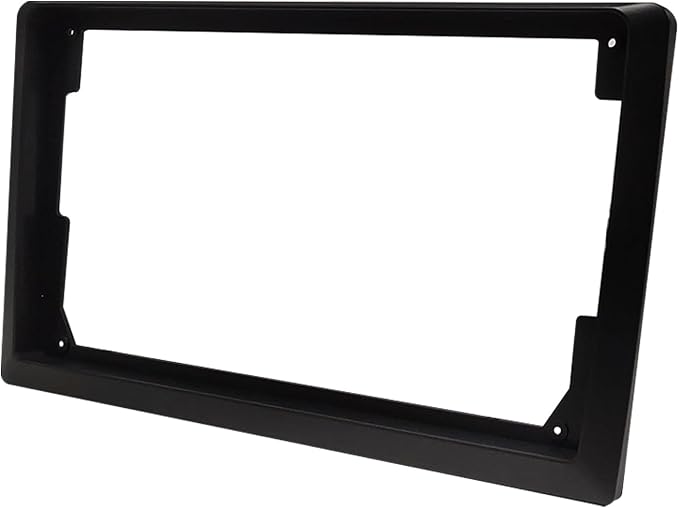 10.1 to 9'' inch Car Frame Fascia Bezel Adapter for Universal 2 Dobule Din Car Radio DVD CD Stereo GPS Navigation (White)