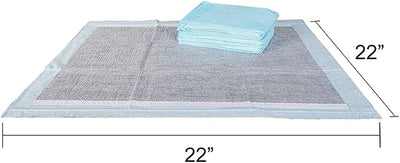 BV Charcoal Puppy Pads 600 Count 22"x22" - Leak-Proof Pee Pads for Dogs with 6-Layer Absorbent Design & Built-in Attractant - Dog Pad with Charcoal for Odor Control, Perfect for Puppies & Senior Dogs