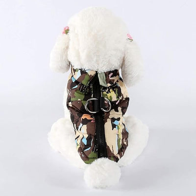 Winter Waterproof Windproof Dog Jacket - Warm Vest Coat for Small & Medium Dogs - Not Suitable for Big Dogs - Camouflage-2 Large
