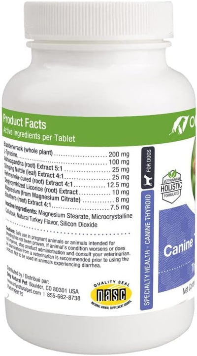 Only Natural Pet Canine Thyroid Wellness Supplment for Dogs - 90 Chewable Tablets