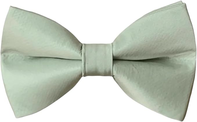 Detachable Dog Bow Tie, Slide-On Pet Bowtie for Collars, Stylish Durable Dog Lover Accessory Small, Medium & Large Dogs (Satin Sage, Large (4.5in Wide))