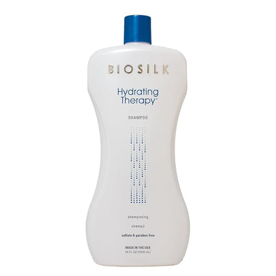 BioSilk Hydrating Shampoo, Replenishes Hair Moisture For Strong, Smooth Hair, Sulfate, Paraben, & Cruelty-Free, 34 Oz