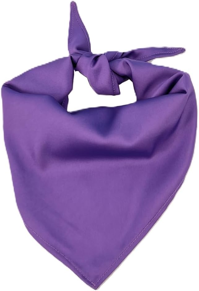 1 Pack Purple Dog Bandana Blank Chiffon Dog Scarf for Small Girl Dogs