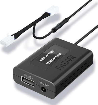 Dash Cam Power Adapter (12pin), Compatible with Toyota Tacoma Camry Corolla RAV4 and Lexus and More, 6 Types 5V 12V Output, LED Display, Built-in USB Power Source, Easy Install,D3-010