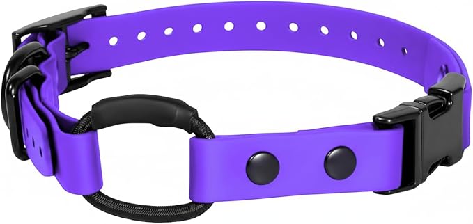 eCollar Replacement Strap Bungee Style - Waterproof Collar Compatible with Garmin, Dogtra, SportDOG, Educator (Purple, 3/4")