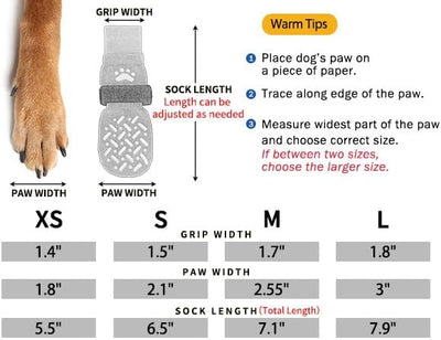 SCENEREAL Dog Socks to Prevent Licking Paws for Hot/Cold Pavement, Anti Slip High Top Dog Grip Socks for Hardwood Floors, Dog Shoes Booties&Paw Protector for Small Medium Large Senior Dog, Purple M