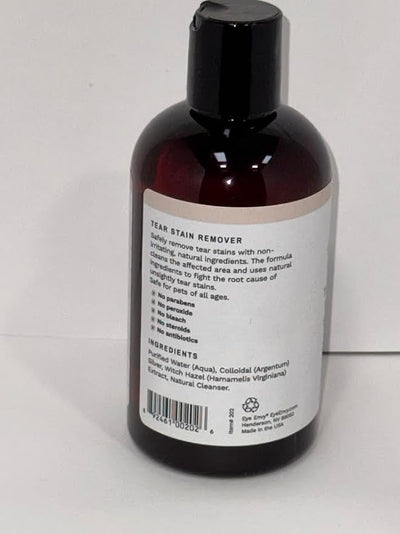 Eye Envy Tear Stain Remover Solution for Dogs. Gentle, Natural, Safe. Cleans Tear Stains. Recommended by AKC Breeders, Handlers, Groomers. 8 oz. Made in USA