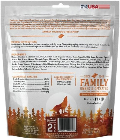 Triumph 2 Pack of Grain-Free Turkey, Pea, and Berry Jerky Dog Treats, 20 Ounces Each