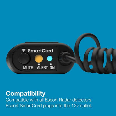 Escort Radar Detector SmartCord Coiled Wire for Redline 360c, MAX 360/c MKII, 3, 4, MAXcam 360c and Additional Models