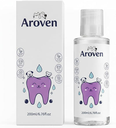 Aroven Dental Dog – Odorless & Flavorless Formula, Helps Freshen Breath and Support Oral Hygiene, 200ml (1pc)