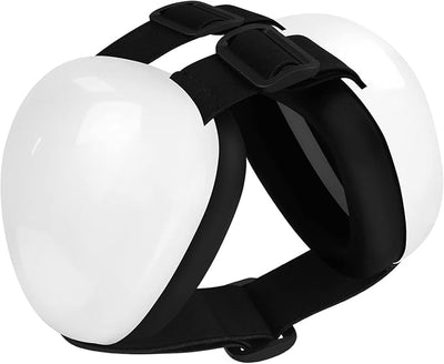 derYEP Dog Earmuffs for Hearing Protection 29dB NRR Ear Muffs Noise Protection (Large, White)