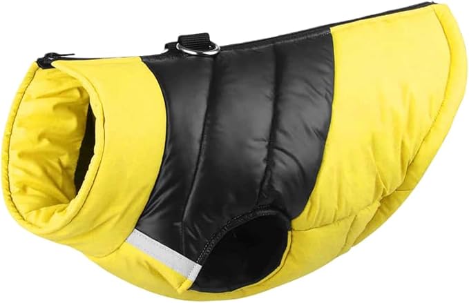 Winter Christmas Waterproof Windproof Dog Jacket - Warm Vest Coat for Small & Medium Dogs - Not Suitable for Big Dogs C-3-yellow 4X-Large