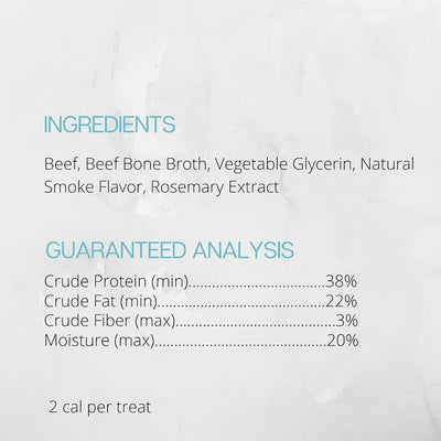 Farmland Traditions Tiny Loves Jerky Trainer Treats for Dogs w/Bone Broth (Beef, 12 oz.)