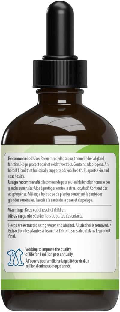 Pet Wellbeing Adrenal Harmony Gold for Dogs - Supports Adrenal Function & Normal Cortisol Levels with Ashwagandha & Bacopa - NASC Certified & Vet-Formulated - 4 oz Liquid Formula