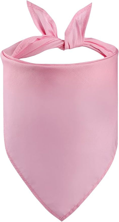 Petitebella Pink Small Single Color Polyester Pet Bandana for Dogs and Cats