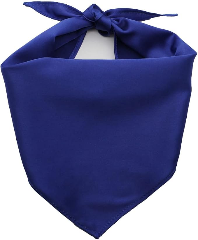 1 Pack Blue Dog Bandana Blank Polyester Dog Scarf for Small Dogs