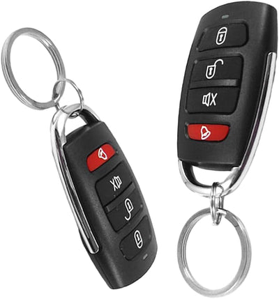 Car Security Kit, Car Central Locking Immobiliser, Auto Alarm Remote Controls Central Door Locking System, Fit for 24V Vehicles