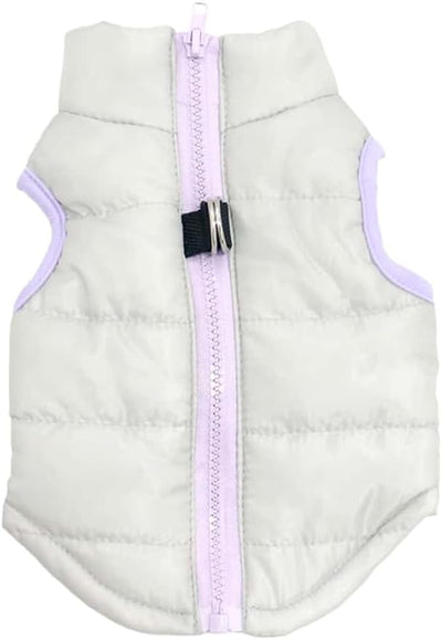 Winter Waterproof Windproof Vest Coat for Small Medium Dogs - Warm Jacket for Cold Weather (Not Suitable for Big Dogs) X-Gray L