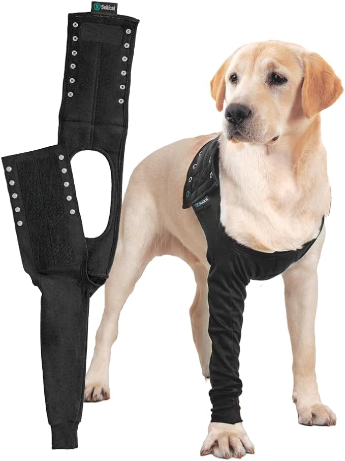Suitical Recovery Sleeve Dog, Small, Black