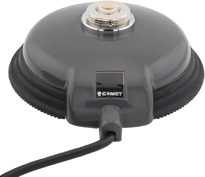 Comet CM-5NMO Mobile Antenna Magnet Mount with 3.25 Inch Heavy-Duty Base and NMO Connector for VHF and UHF Mobile Antennas Durable Weather-Resistant Design for Vehicle Installations