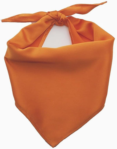 Orange Dog Bandana Chiffon Solid Color Dog Scarf for Small Medium Large Dogs