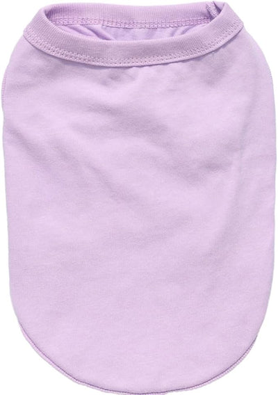 Purple Girl Dog Shirts Blank Pet Apparel Cotton Small Animal Outfit Rabbit Bunny Clothes Yorkie Apparel (Neck Girth 11.02'')