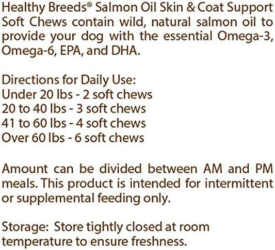 Healthy Breeds Gordon Setter Salmon Oil Soft Chews 120 Count