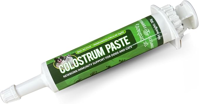 Dr. Orchard's Colostrum Paste, Immune Support Supplement for Puppies and Kittens, Bio-Active IgG Formula, 30g