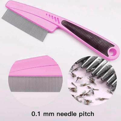 Flea Comb for Dogs and Cats, Fine-Toothed Pet Combs for Detangling or Dematting Face & Paws