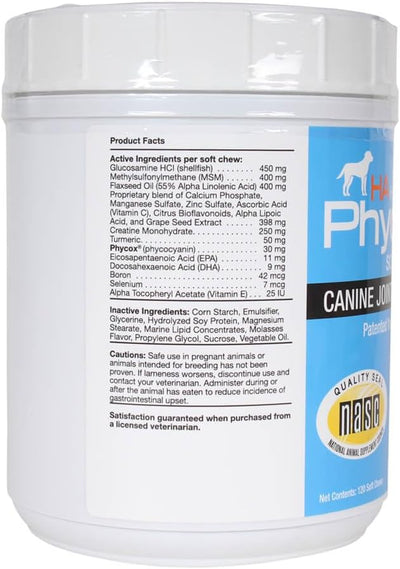 HA Hypoallergenic Dog Joint Supplement Soft Chews, 120 Ct