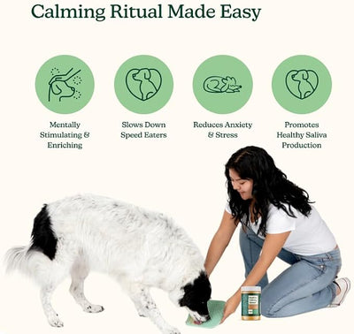 Reggie Silicone Lick Mat for Dogs | Anxiety Relief Slow Feeder, Treat Dispenser. Extends Mealtime for Fast Eaters | Dog Licking Mat w/Non-Slip Design with Suction Cups - BPA-Free Freezer Safe