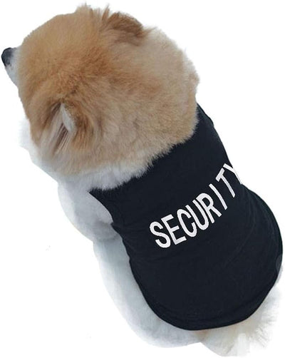 Dog Clothes for Small Dogs Apparel Chihuahua Clothes Boy Puppy Outfits Security Pet Tshirts Cat Shirts Costume Doggie Vest