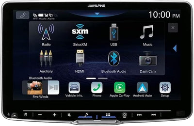 Alpine Halo9 ILX-F509 9" Digital Multimedia Receiver (Does Not Play Discs) with Back-Up Bullet Camera and SiriusXM Tuner