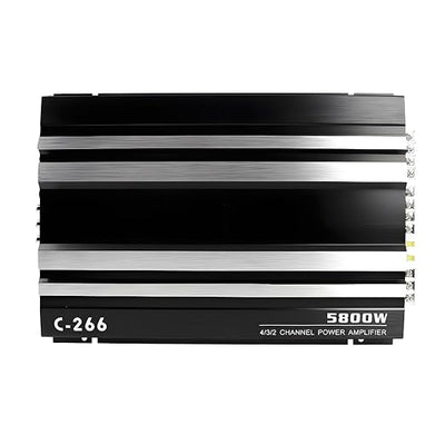 Car Power Amplifier 4-Channel Slim Stereo Car Audio Amplifier Amp 12V (4 Channel - 13.39 inch)