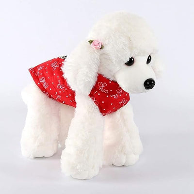 Winter Waterproof Windproof Dog Jacket - Warm Vest Coat for Small & Medium Dogs - Not Suitable for Big Dogs - Butterflies X-Small