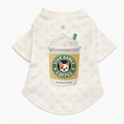 Everything Chic Luxury Designer Dog T-Shirt Trendy Puppy Clothes for Small Dogs, Fashion Pet Tee for French Bulldogs & Chihuahuas, Soft Cotton-Blend, StarbarksTee, Small