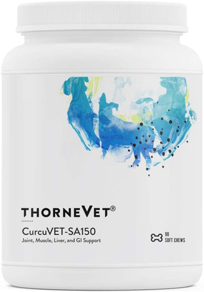 ThorneVET CurcuVET-SA150 – Joint, Muscle, Liver & GI Support for Medium & Large Dogs, 90 Soft Chews