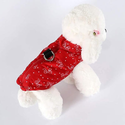 Winter Waterproof Windproof Dog Jacket - Warm Vest Coat for Small & Medium Dogs - Not Suitable for Big Dogs - Butterflies X-Small