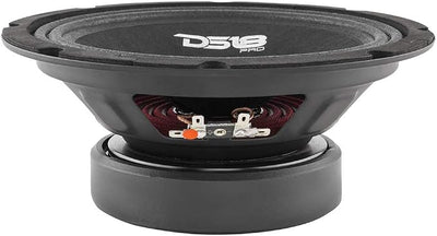 DS18 PRO-GM8.4 Loudspeaker - 8", Midrange, Black Steel Basket, 580W Max, 190W RMS, 4 Ohms - Premium Quality Audio Door Speakers for Car or Truck Stereo Sound System (1 Speaker)