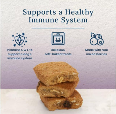 Blue Buffalo BeneBars Immune Support Dog Treats with Vitamins C & E, Made with Natural Ingredients, USA Chicken & Mixed Berries, 9-oz. Bag