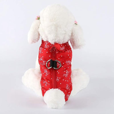Winter Waterproof Windproof Dog Jacket - Warm Vest Coat for Small & Medium Dogs - Not Suitable for Big Dogs - Butterflies Medium