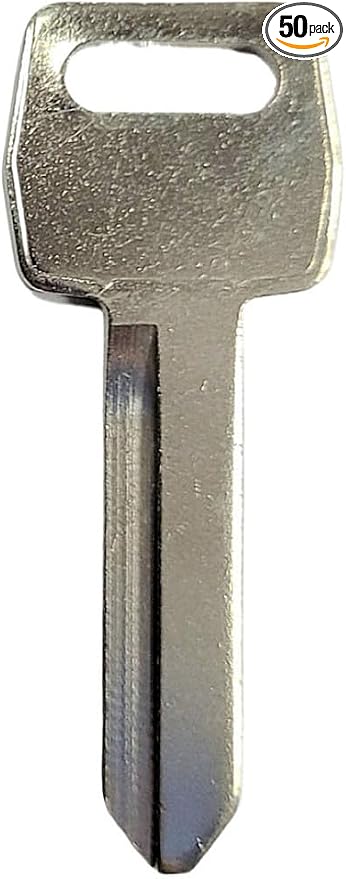 JMA FO-21DE Key blank Replacement for Ford H51 Primary (50-Pack), Nickel