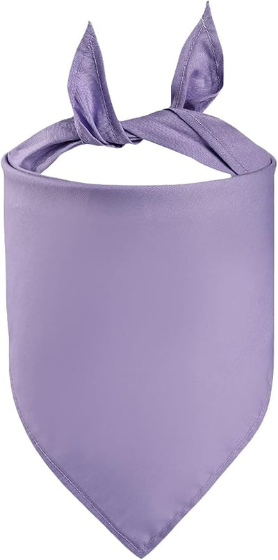 Petitebella Lavender Medium Single Color Polyester Pet Bandana for Dogs and Cats