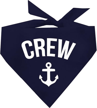 Crew Anchor Boat Dog Bandana (265 Navy, One Size)